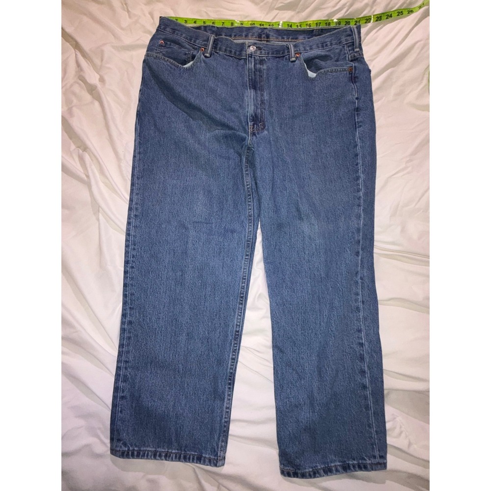 Levis 550 Relaxed Fit Jeans Mens 44x29 Blue Medium Wash Denim Pants T08-15